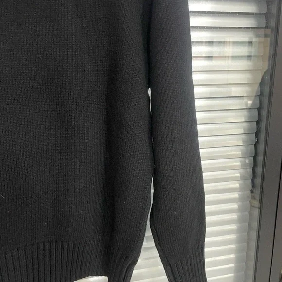 Polo by Ralph Lauren Black Crewneck Sweater with Bear Motif